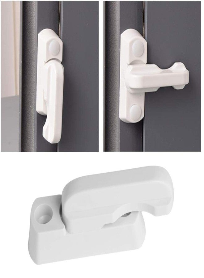 BHOOLU&GOOLU Plastic Child Safe Security Window Door Sash Lock Safety Lever Handle Sweep Latch,2 Count - Image 1