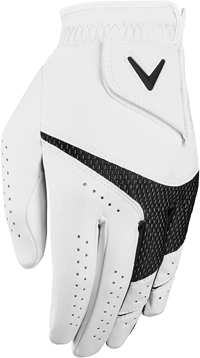 قفاز Callaway Golf Weather Spann (يتم ارتداؤه على اليد اليسرى، أبيض متوسط ​​للرجال (عبوتان)) - Image 1