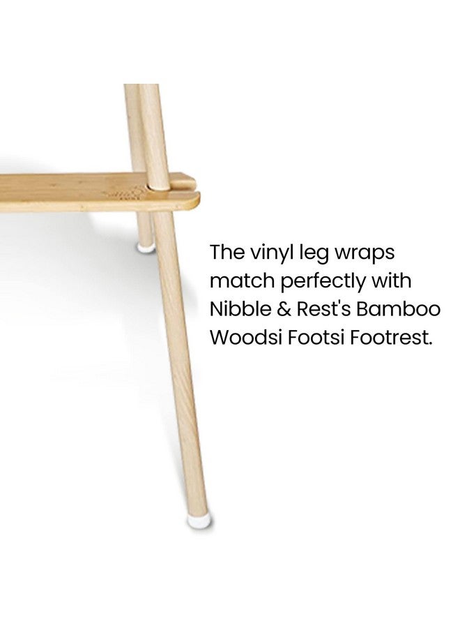 Nibble and Rest Highchair Decorative Leg Wraps, Bamboo Style, Highchair Accessories, Compatible with IKEA Antilop Highchair, Includes 4 Pre-Cut Adhesive Strips - Image 4