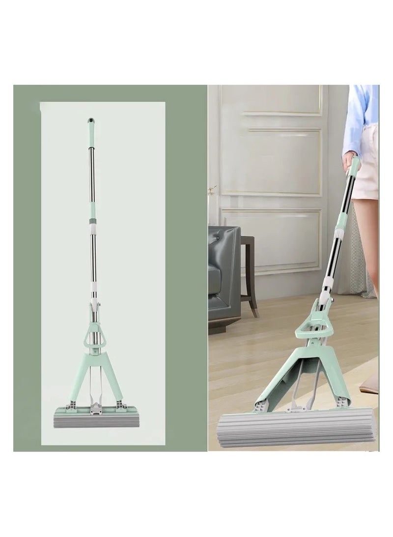 dreamons link Sponge Mop, Large Collodion, Hand-washable, Absorbent Mop, Household Bathroom, Folded in Half, Squeezes Water, With 1 Mop Head - Image 3