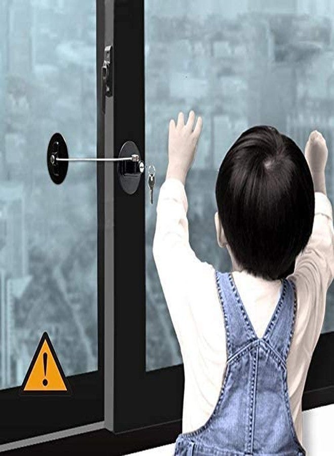 Matiko Safety Door Locks with Keys for Cupboard, Cabinets, Fridge & Freezers, Child Security Locks, Childproof Your House, with Adhesive, Residue Free - Image 3
