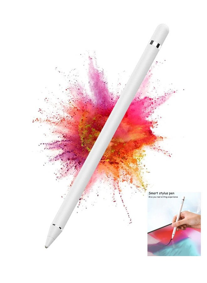 جويز قلم ستايلس رقمي نشط للأندرويد وiPad/iPad 2/iPad الجديد 3/iPad4/iPad Pro/iPad Mini/iPad Mini 2/3/4 ومعظم الأجهزة اللوحية، 1.5 مم قابل لإعادة الشحن ذو نقطة دقيقة （أبيض）  - Image 1