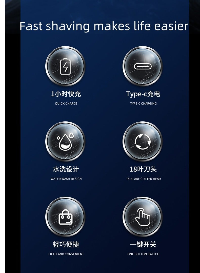 مصغرة ماكينة حلاقة للرجال مناسبة للسيارات ، مكتب ، سفر الأعمالشحن محمول حلق كهربائي للرجال ، - Image 3