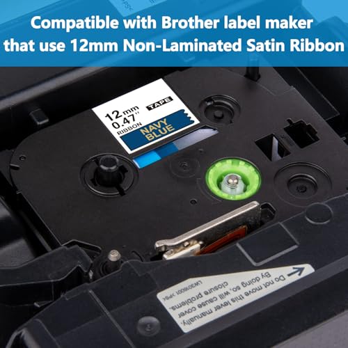 WEEMAY 5 Pack Satin Ribbon Tape Compatible with Brother Label Ribbon 12mm 0.47" TZe-R231 TZe-R234 TZe-RE34 TZe-RN34 TZe-RW34 for Ptouch Embellish Ribbon & Tape Printer PTH110 PTD210 PTD215e PTD400AD - Image 5