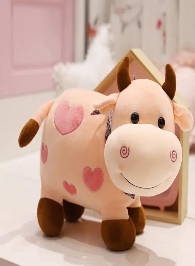 Storescent Cute Cow Plush Soft Toy | Adorable Animal Stuffed Toy for Kids | Home Decor for Boys & Girls | Soft & Huggable Plush Cow 25cm - Image 2