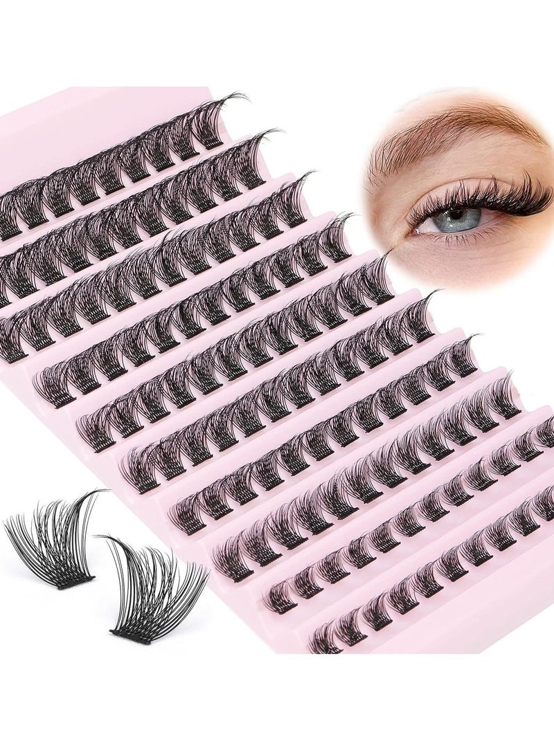 False Lashes Individual Packs 120 Tufted Lashes DIY Lash Extensions Natural Reusable Black Lashes Cluster Lashes 3D Effect Individual False Eyelashes - Image 1