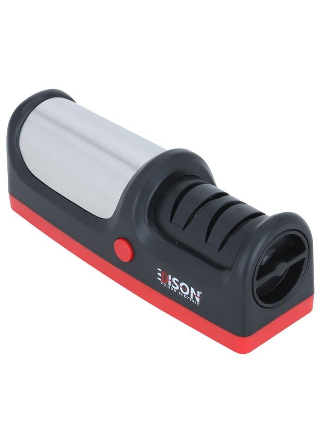 السيف غاليري مبراة سكاكين كهربائية من إيديسون بخطوتين بقوة 11 وات، لون أسود - Image 2