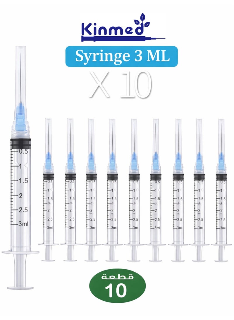 Kinmed Pack of 10 Kinmed disposable syringe 3ml - Image 2