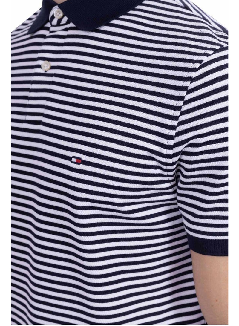 تومي هيلفيغر تيشيرت بولو مخطط - Image 3