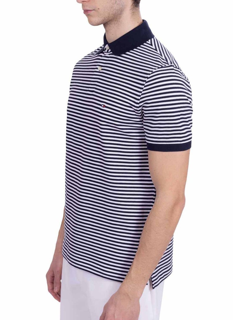 تومي هيلفيغر تيشيرت بولو مخطط - Image 4