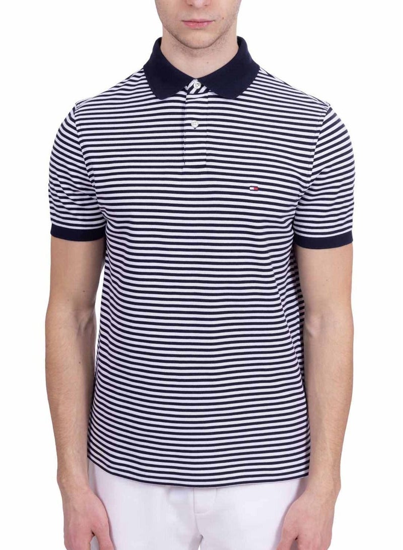 تومي هيلفيغر تيشيرت بولو مخطط - Image 1