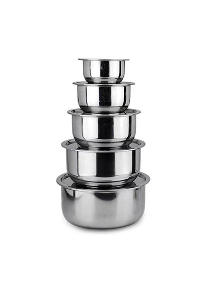 Sharpdo 5-Piece Stainless Steel Cooking Pot with Lid  - Image 1