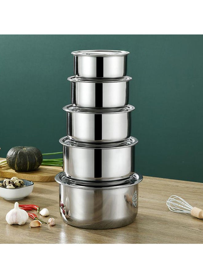 Sharpdo 5-Piece Stainless Steel Cooking Pot with Lid  - Image 2