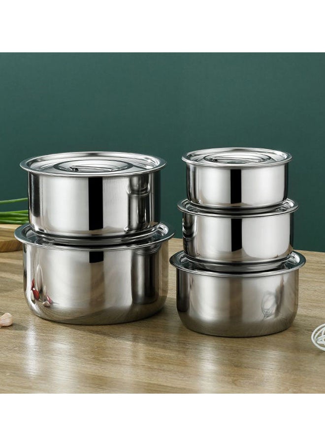 Sharpdo 5-Piece Stainless Steel Cooking Pot with Lid  - Image 3