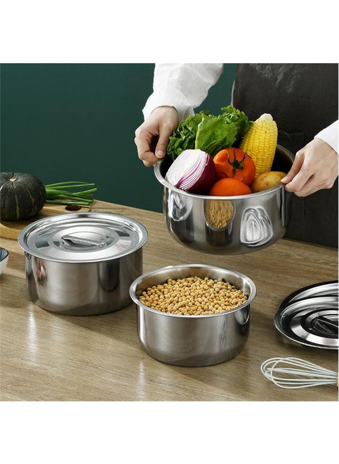 Sharpdo 5-Piece Stainless Steel Cooking Pot with Lid  - Image 4