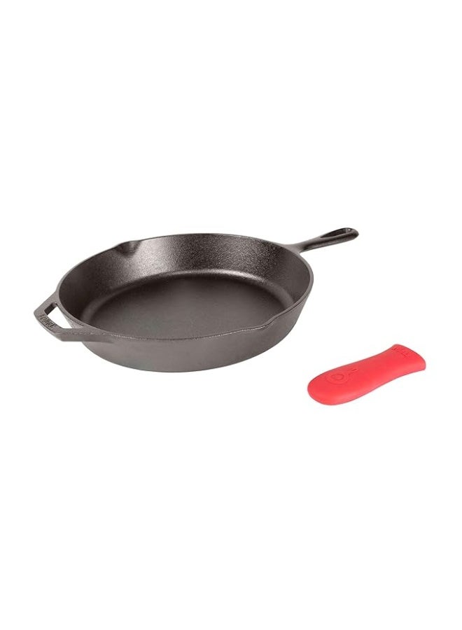 Lodge Cast Iron Frying Pan, 12 Inches, Red, 1 Piece - Image 3