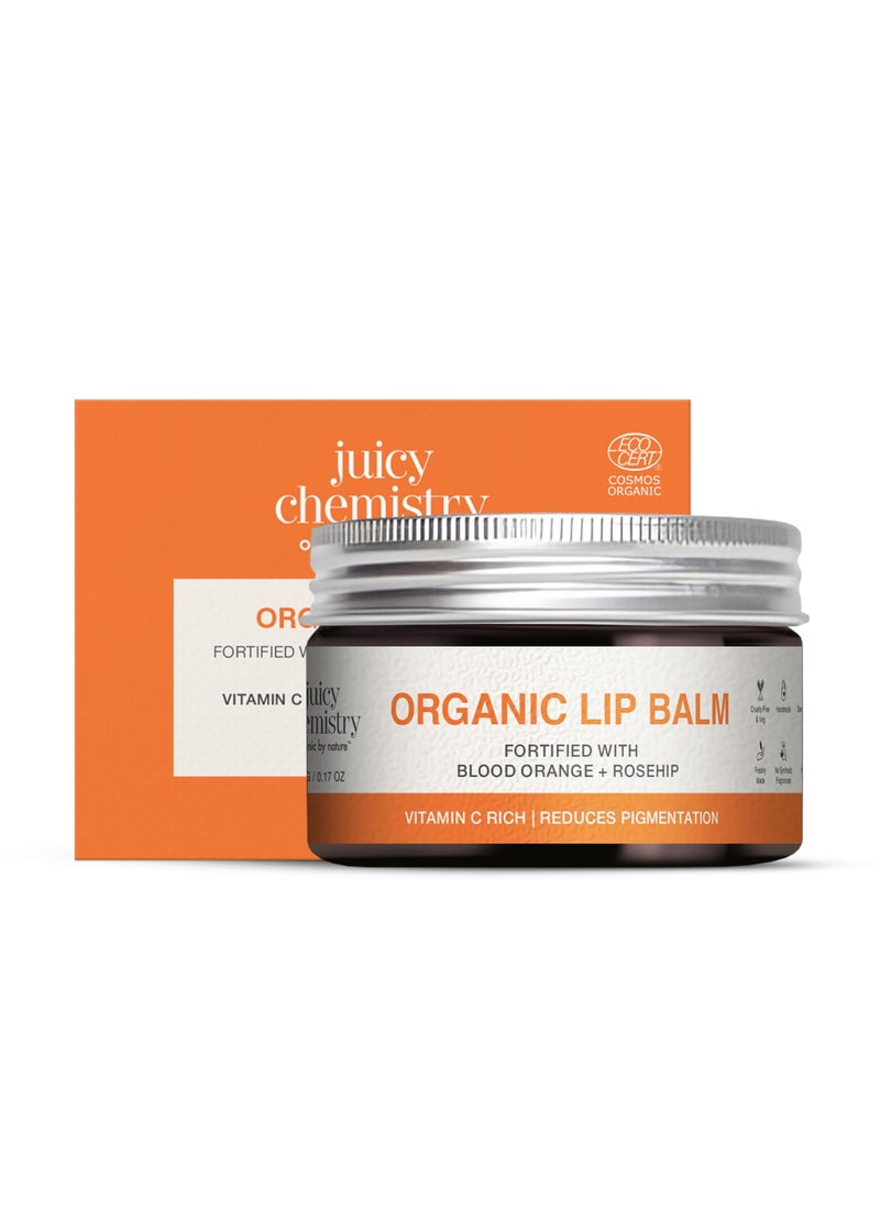Juicy Chemistry Juicy Chemistry Blood Orange  Rosehip Organic Lip Balm For PiGmented  Chapped Lips 5 Gm 
