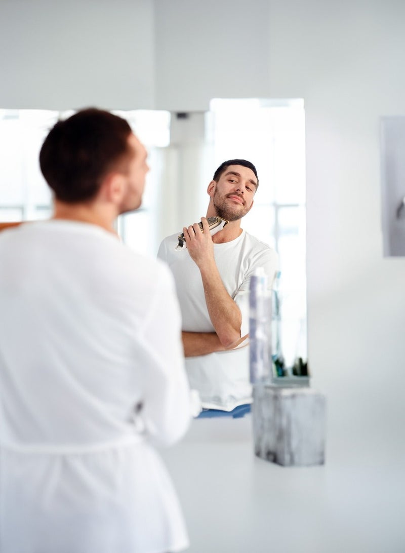 GREEN LION Gentleman Hair Trimmer with 6500 RPM and LED Display / 4 Comb Sizes / Titanium Coated Blade / Fast and Efficient Grooming Tool / Type-C Trimmer / Powerful Motor - Gold - Image 3