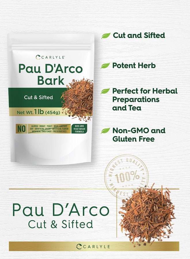 Carlyle PAU D'Arco Bark 1 lb Bag | Cut & Sifted | Vegetarian | Non-GMO, Gluten Free | Bulk Size - Image 2