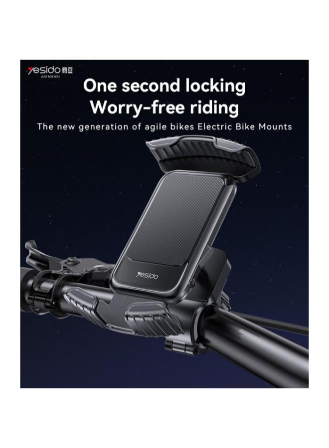 Yesido C249 360 Rotation Adjustable One-touch Stabilization Locking Bicycle Car Phone Holder - Image 2