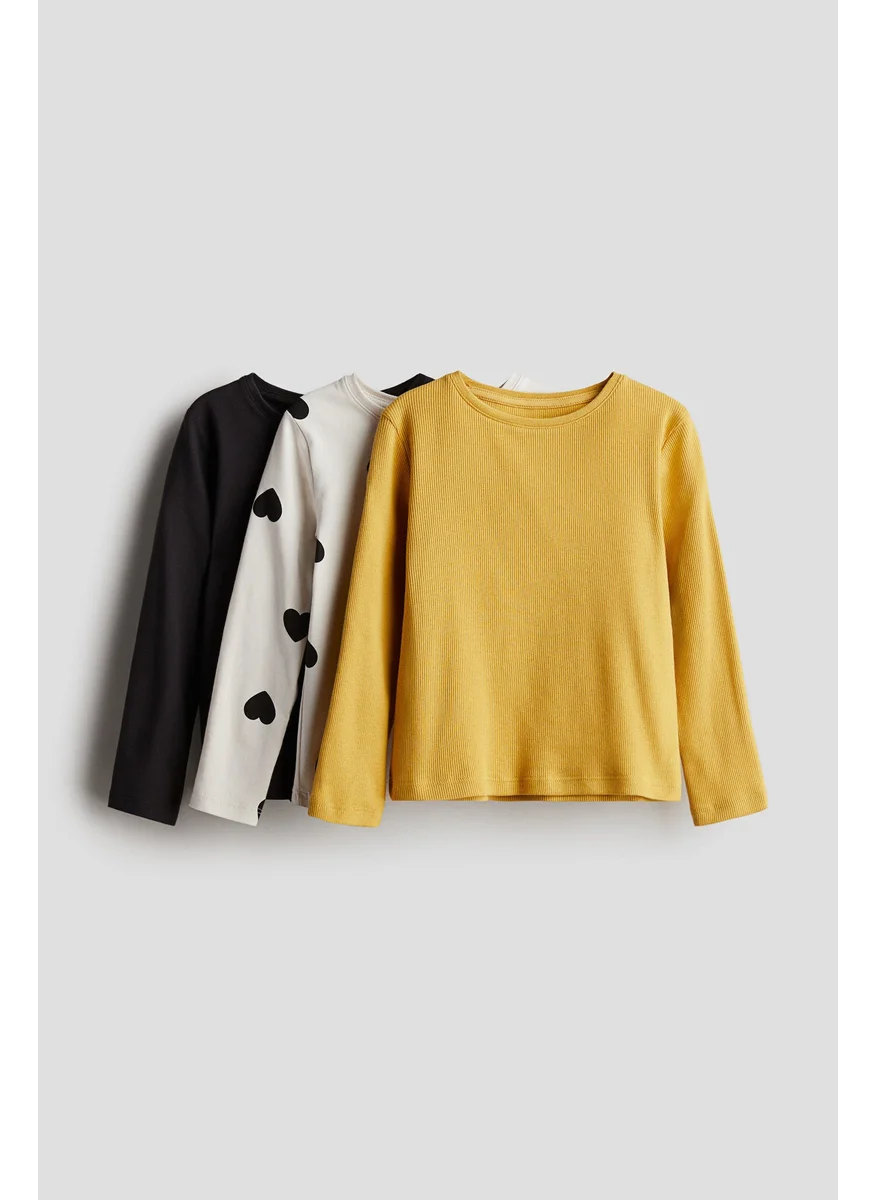 H&M 3-Pack Long-Sleeved Tops