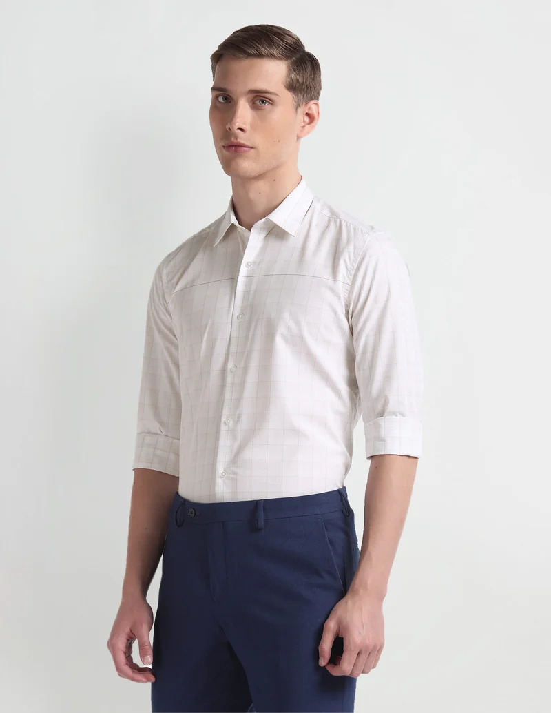 Arrow  Tartan Check Cotton Shirt for Men | Best Price UAE