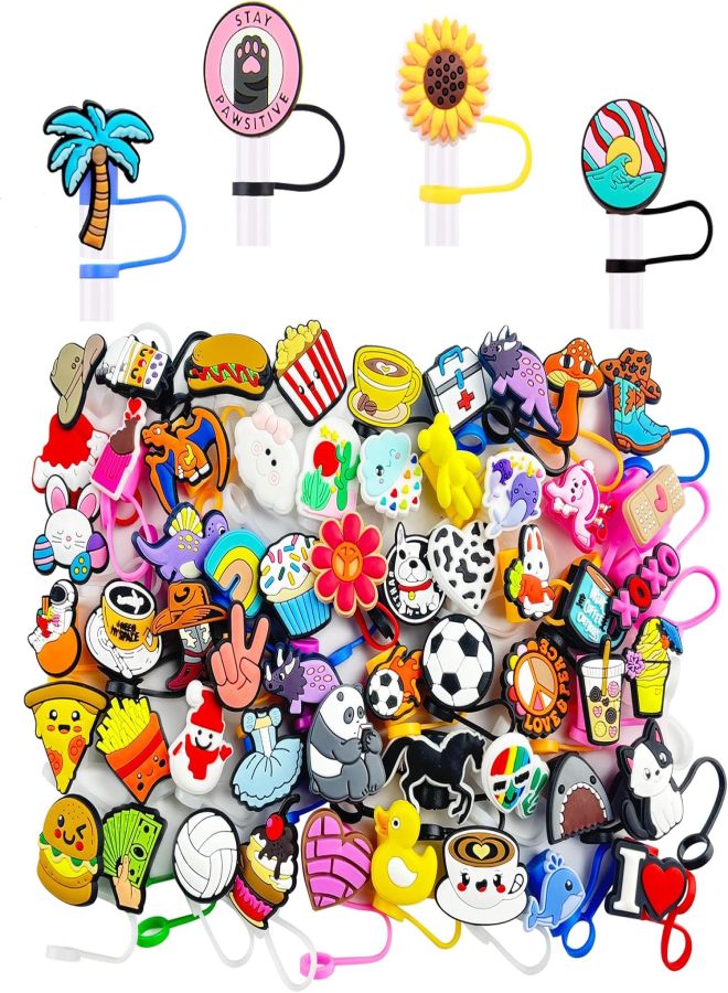 Random straw dust cover (suitable for 0.4 inch straw) color 20PCS - Image 2