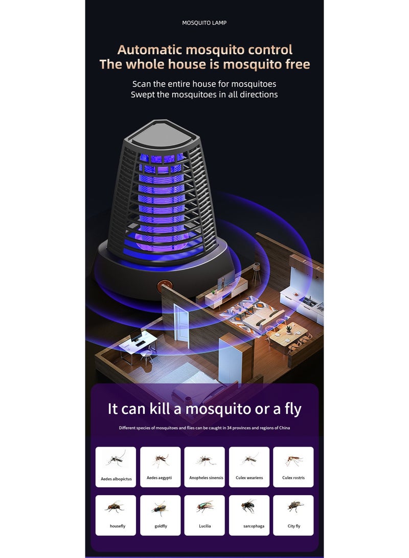 Nariele Mosquito Killer Lamp Insect Repellent Mute Electric Insect Trap Rechargeable Outdoor and Indoor Use Mosquito Killer Repellent - Image 5