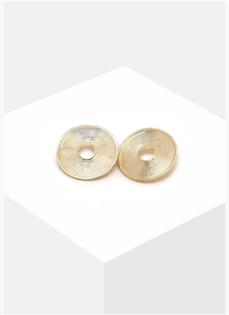 SOHI Gold Plated Designer Stud