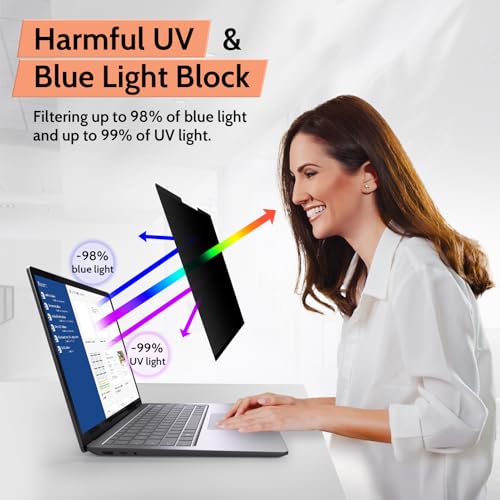 Mamol Magnetic Privacy Screen for 15 inch Surface Laptop 6/5/4/3/2/1, Removable Anti Spy Glare Blue Light Filter, Microsoft Surface Laptop Privacy Screen Protector 15 in - Image 5