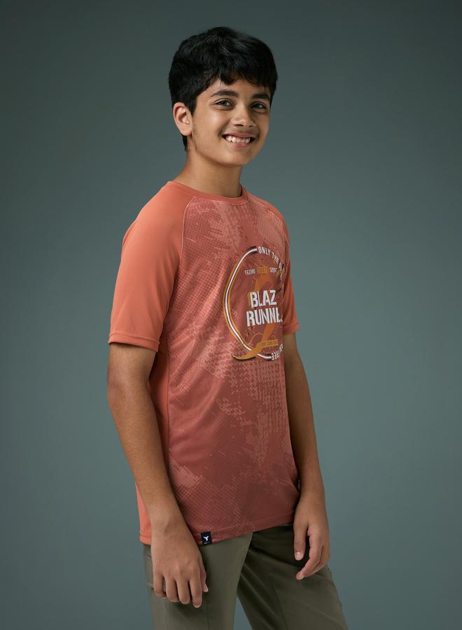 Technosport Boys Slim Fit Printed Sports T-Shirt - Image 3