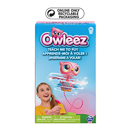 Owleez, Flying Baby Owl Interactive Toy with Lights and Sounds (Pink), for Kids Aged 6 and Up - Image 2