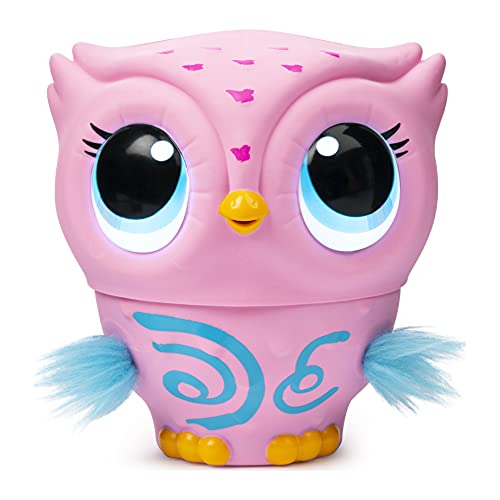 Owleez, Flying Baby Owl Interactive Toy with Lights and Sounds (Pink), for Kids Aged 6 and Up - Image 1