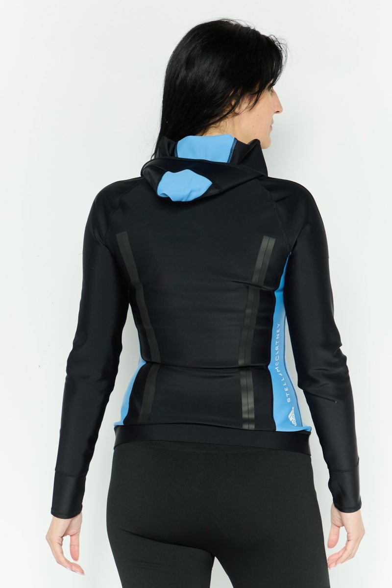 Adidas Adidas by Stella McCartney Women Sportswear Fit Hooded Outdoor Jacket, Black - Image 2