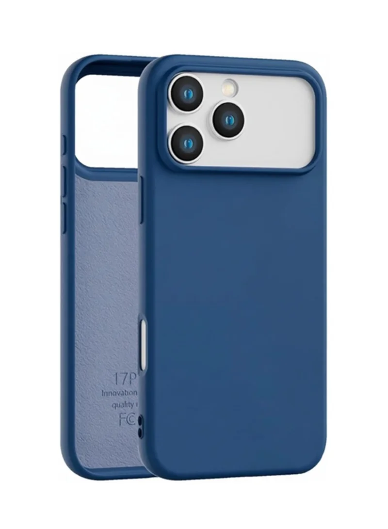 موبكوس جراب آيفون  برو ماكس أزرق داكن فاخر مغناطيسي متوافق مع سلسلة آيفون مقاوم للصدمات نحيف ناعم الملمس مع دعم الشحن اللاسلكي المغناطيسي