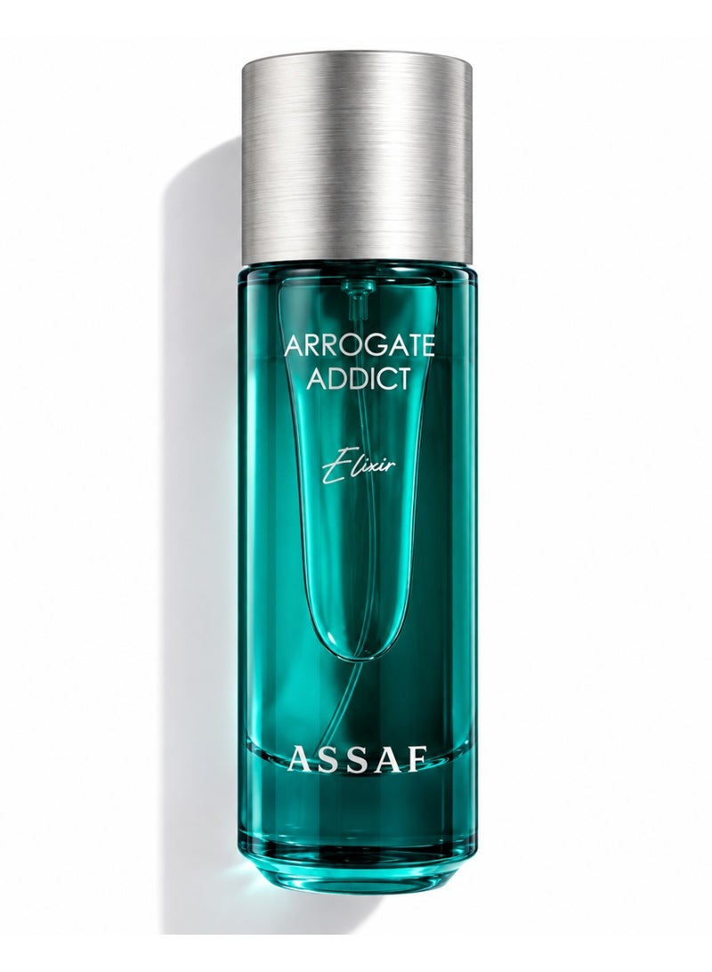عساف عطر "أروغيت أديكت إليكسير" (Arrogate Addict Elixir) من عساف - أو دو بارفان للجنسين 125 مل | عطر بنفحات الحمضيات والعنبر وفول التونكا | أو دو بارفان فاخر - Image 2