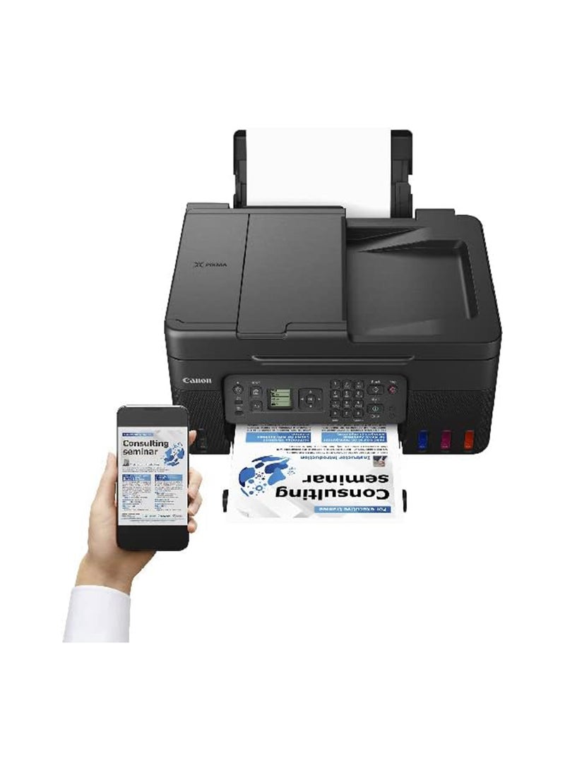 Canon Pixma G4470 Wireless Colour All-In-One Refillable MegaTank Inkjet Printer # 5807C009 Black - Image 2