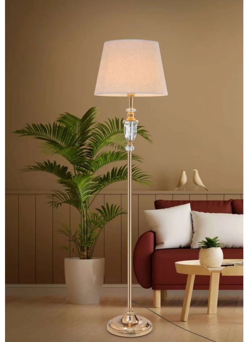 ICTC Floor lamp Golden color crystal 165 cm reliable modern design suitable for home or office