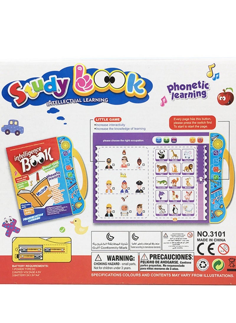 Generic - Children's English Pointing Reading Machine Learning Toy 3 Year Old Enlightenment 3D Book - Image 1