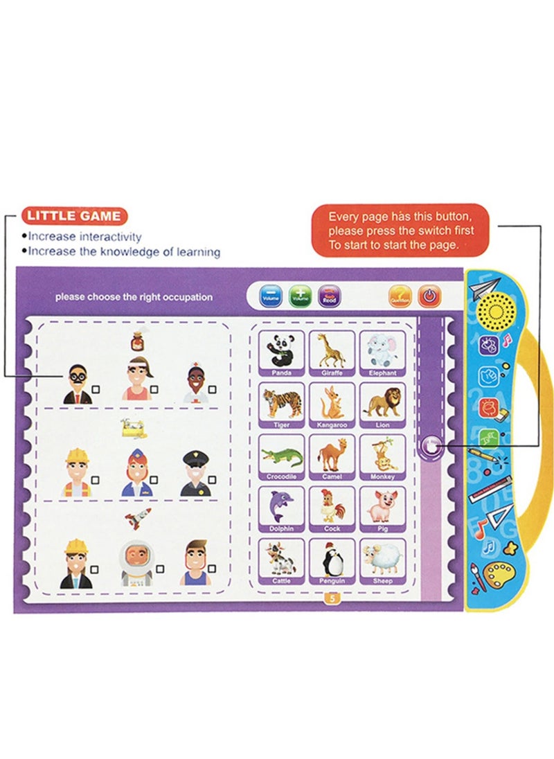 Generic - Children's English Pointing Reading Machine Learning Toy 3 Year Old Enlightenment 3D Book - Image 1