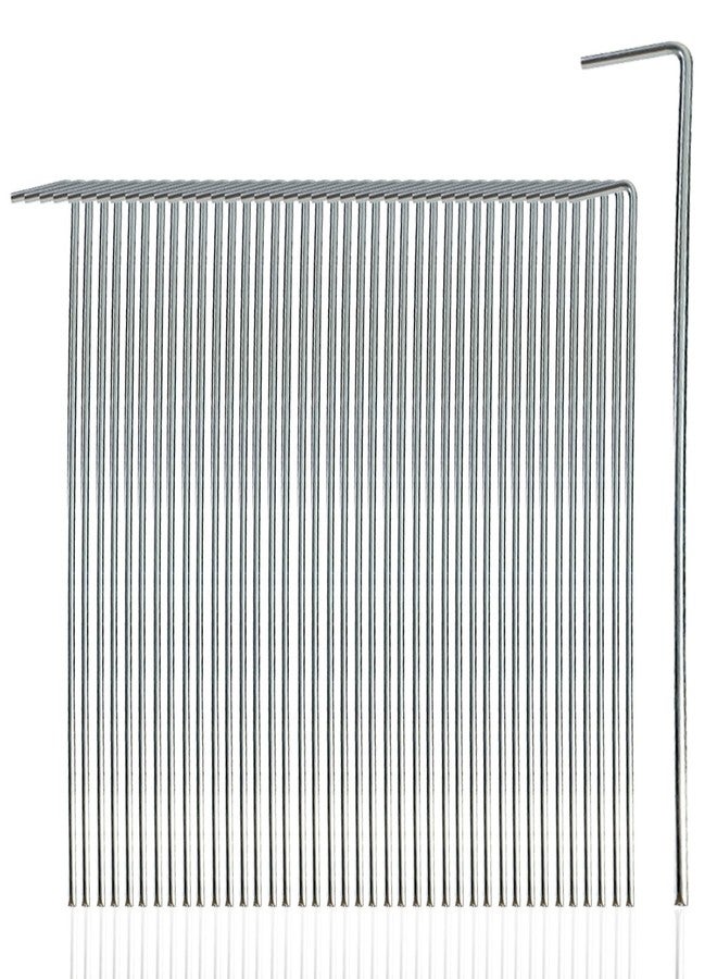 GDOODM 100 Pack Tent Stakes, 7 inch Garden Stakes Galvanized Tent Stake, Metal Tent Stakes for Outdoor, 4mm Thickness Heavy Duty Rust-Free Canopy Stakes for Camping, Canopy, Outdoor Decoration - Image 1