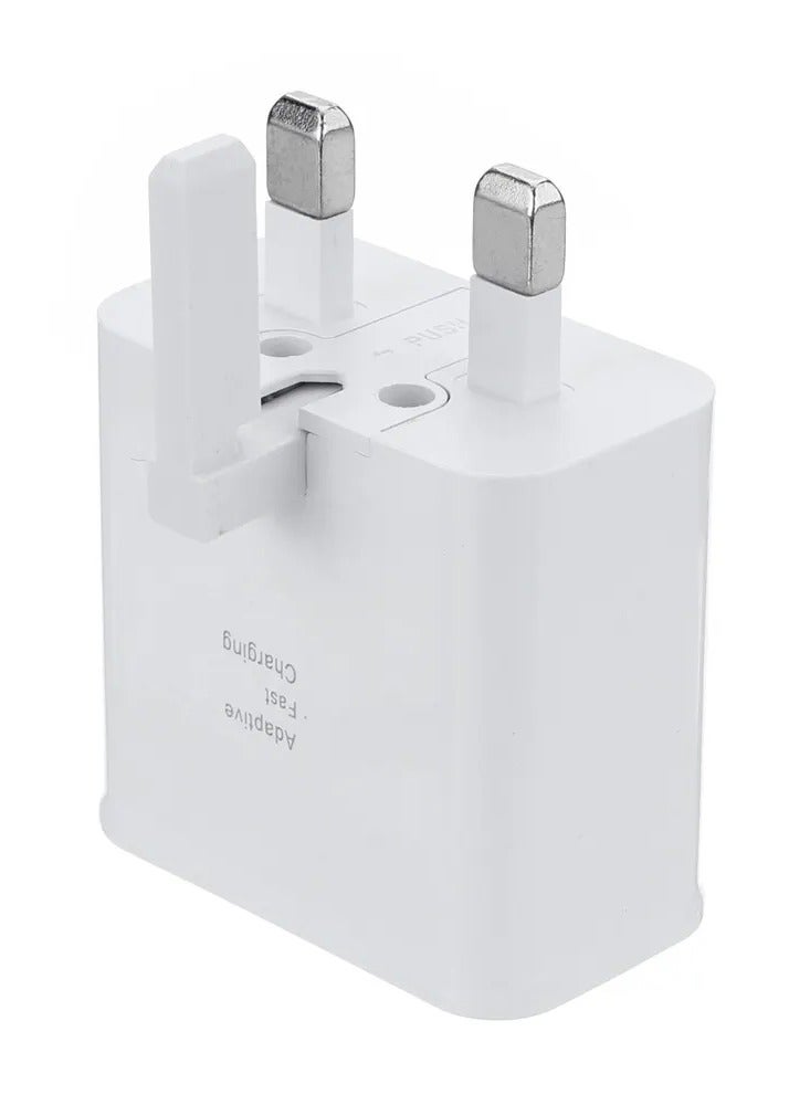 PowerMax Quick Charging Fast Travel Wall Charger Plug Usb Power Adapter for samsung galaxy S8 S9 S7 S6 S10 with Micro USB  Cable - Image 1