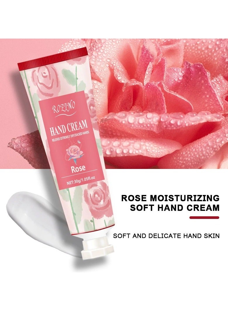Fragrance hand cream for women, moisturizing, hydrating, anti-drying, whitening, non-greasy, portable small set of 5 in stock