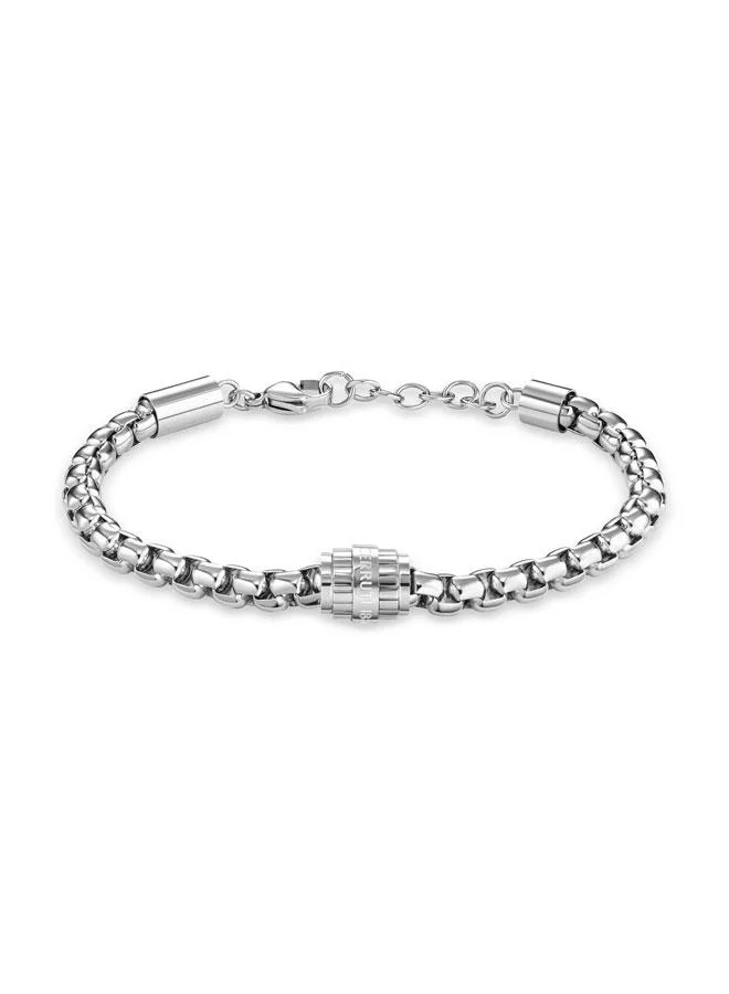 Bartolomeo Stainless Steel Box Chain Bracelet for Men