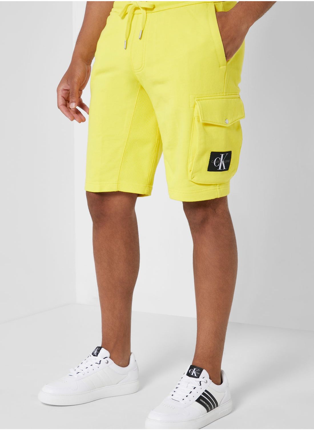 Calvin klein swim hot sale shorts yellow