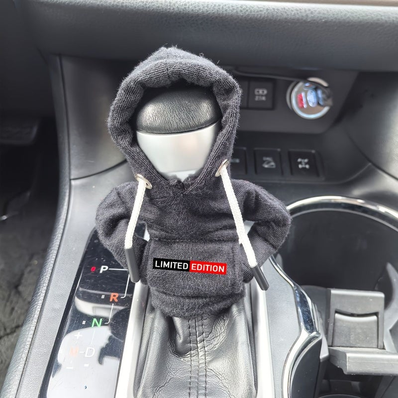 1 PC Pink Hoodie Car Gear Shift Cover Car Interior Accessories - Image 5