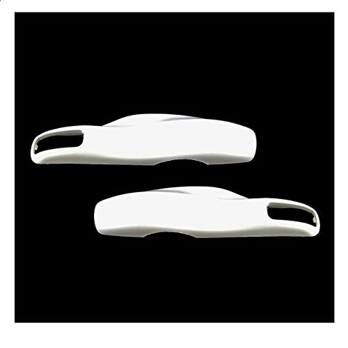 x xotic tech Xotic Tech White Smart Remote Key Fob Protector Cover Shell Case Holder Compatible with Porsche Boxster Cayenne Panamera Cayman Macan Carrera 911 991 918 Spyder(Fits 3 Button) - Image 2