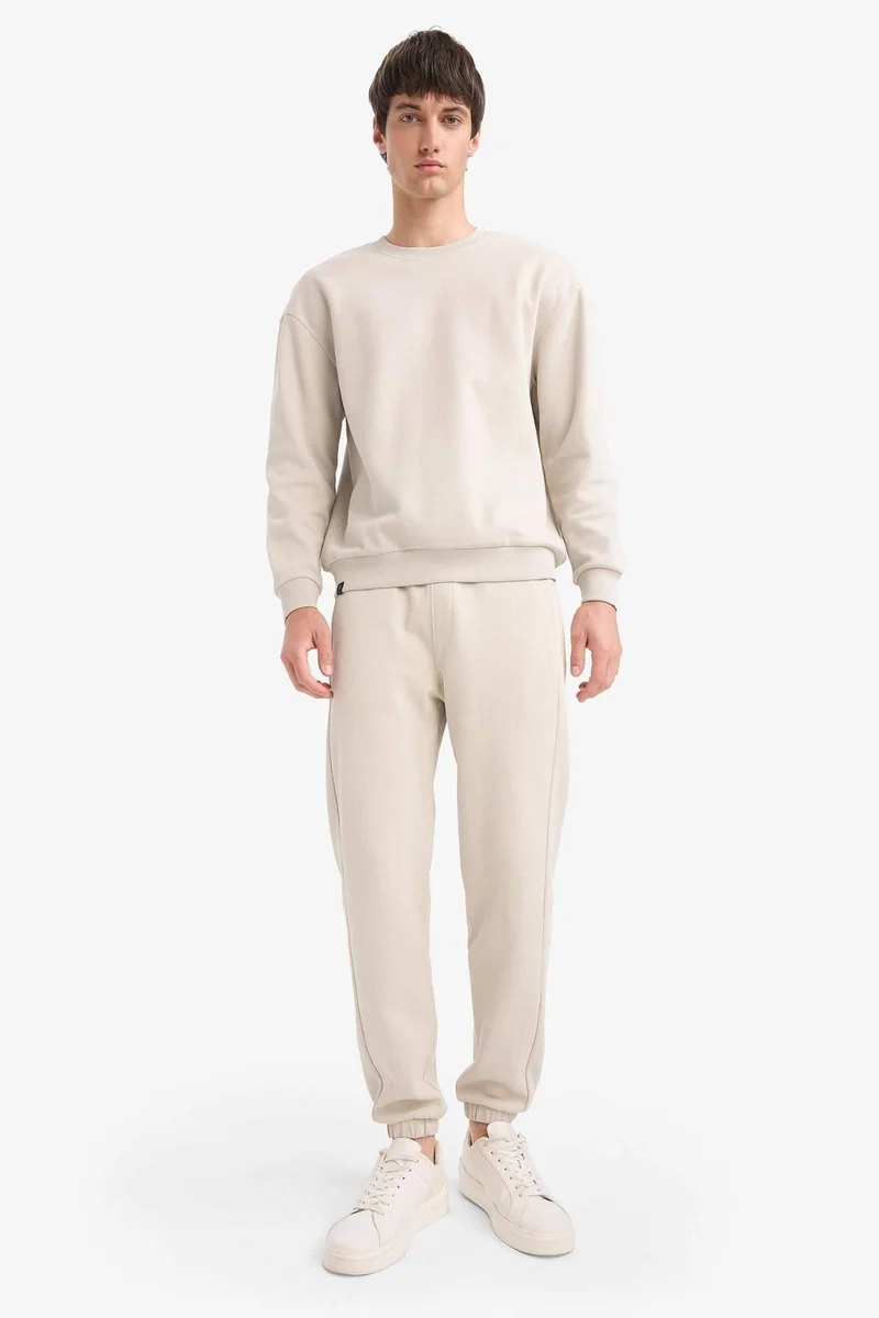 Defacto Slim Fit Zippered Pique Sweatpants