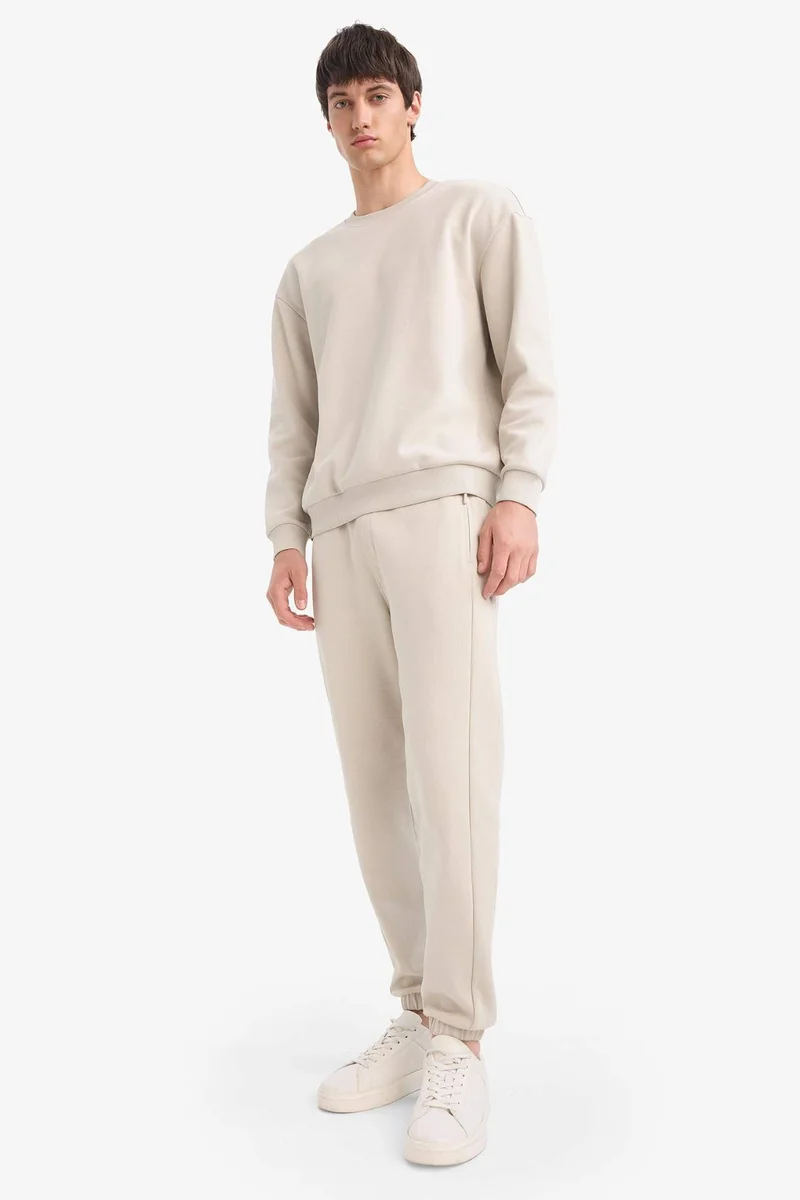Defacto Slim Fit Zippered Pique Sweatpants