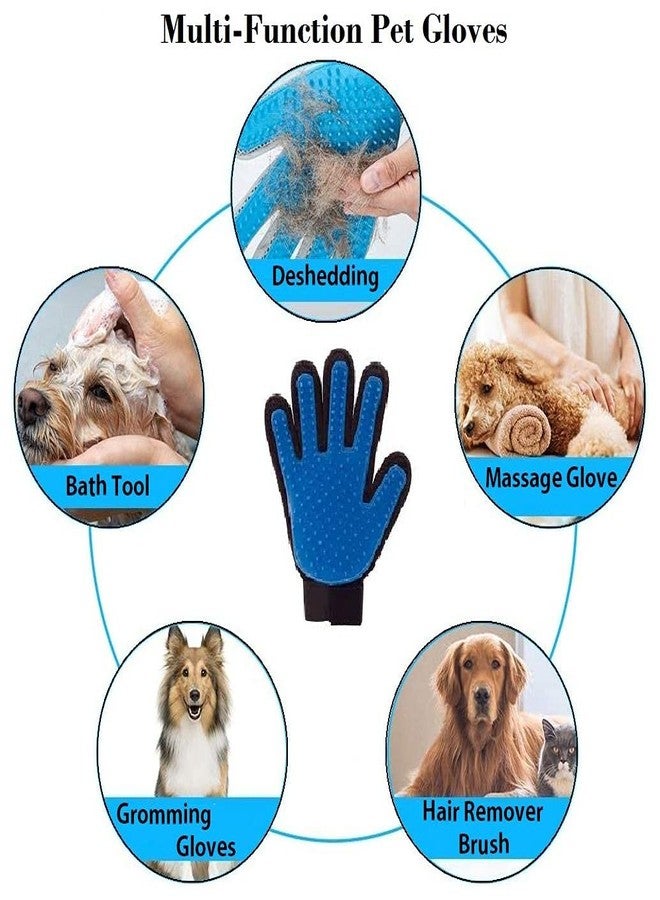 Luxula Animal Pet Hair Remover 5 Finger Grooming Rubber Gloves Cleaning Massaging Tool for Dog and Cat - Image 4
